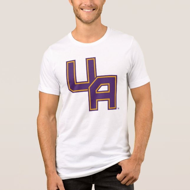 University at Albany Initials Logo Tri-Blend Shirt (Front)