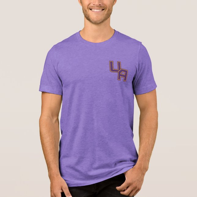 University at Albany Initials Logo Tri-Blend Shirt (Front)