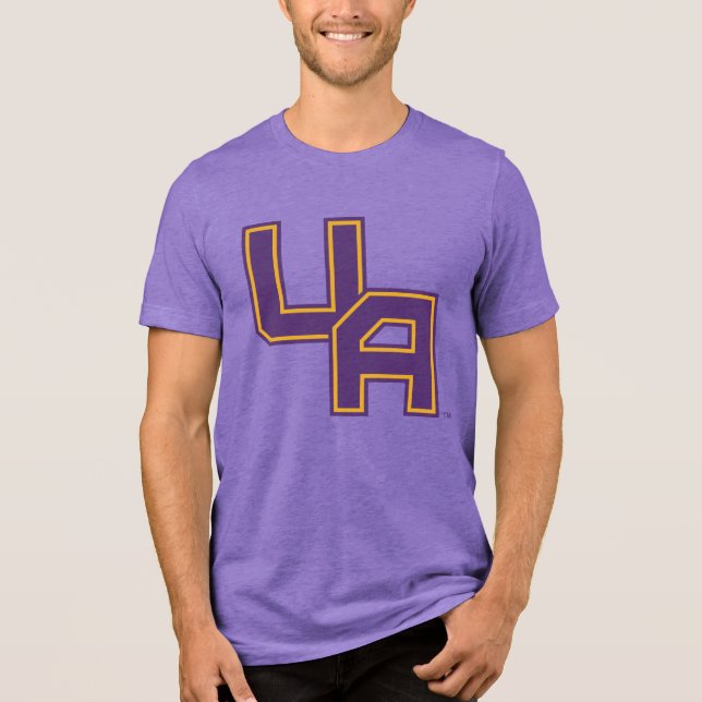 University at Albany Initials Logo Tri-Blend Shirt (Front)