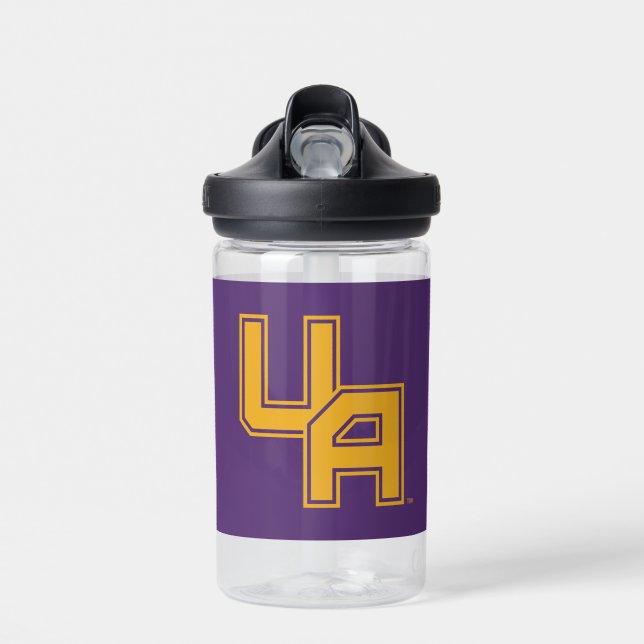 University at Albany Initials Logo Water Bottle (Front)
