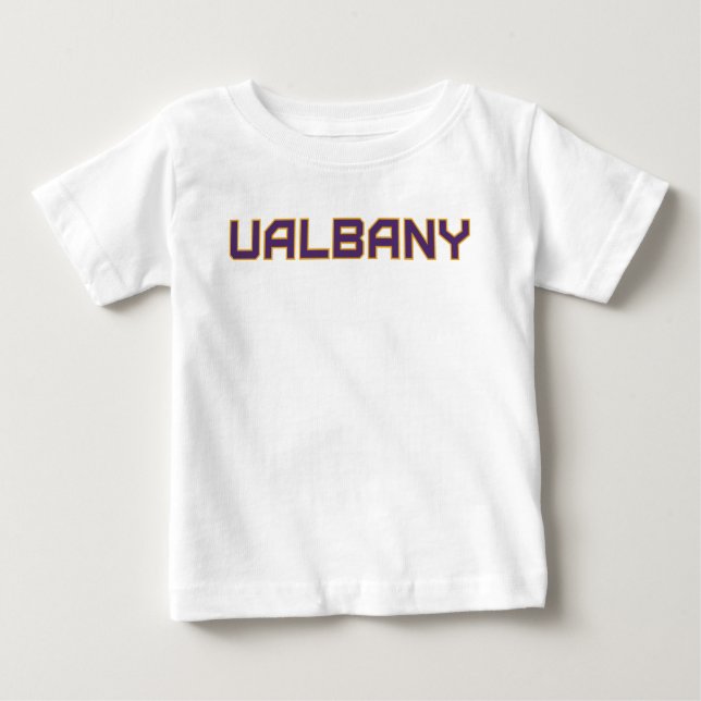 University at Albany Wordmark Baby T-Shirt (Front)