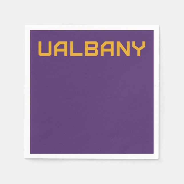 University at Albany Wordmark Napkin (Front)