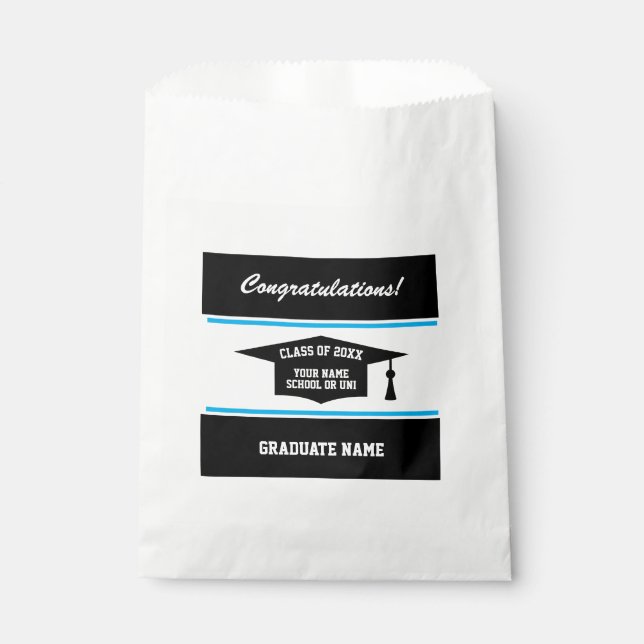 University college graduation class party favour bag (Front)