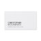 UNIVERSITY/COLLEGE STUDENT WHITE Business Card