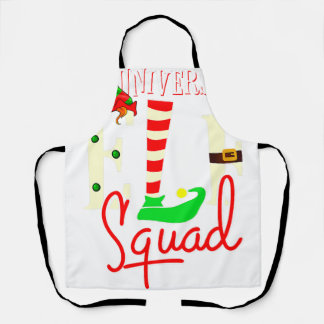 University Elf Squad Christmas Gift for University Apron
