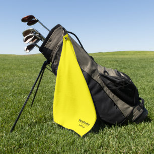 University Golf Team Yellow and Black Towel