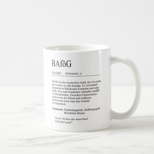 University of Applied "BAföG" gift, students Coffee Mug (Right)