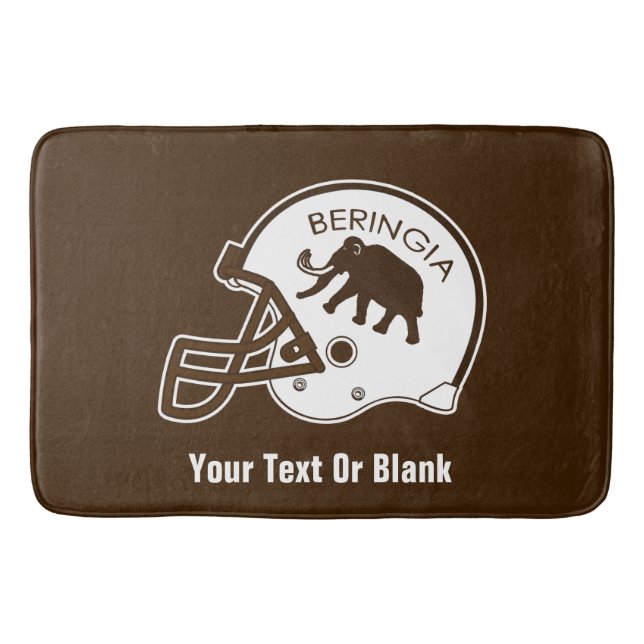 University of Beringia Football Bath Mat (Front)