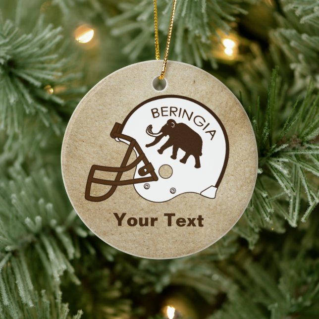 University of Beringia Football Ceramic Tree Decoration (Tree)