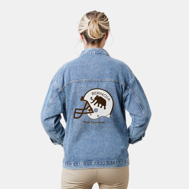 University of Beringia Football  Denim Jacket (Model)
