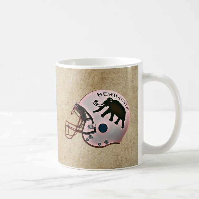 University of Beringia Football Helmet Coffee Mug (Right)