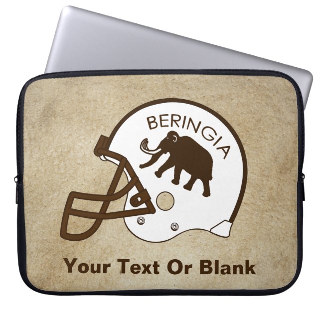 University of Beringia Football Helmet Laptop Sleeve (Front)