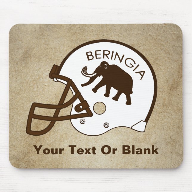 University of Beringia Football Helmet Mouse Pad (Front)