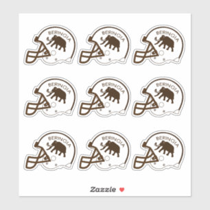 University of Beringia Football Helmet Sticker