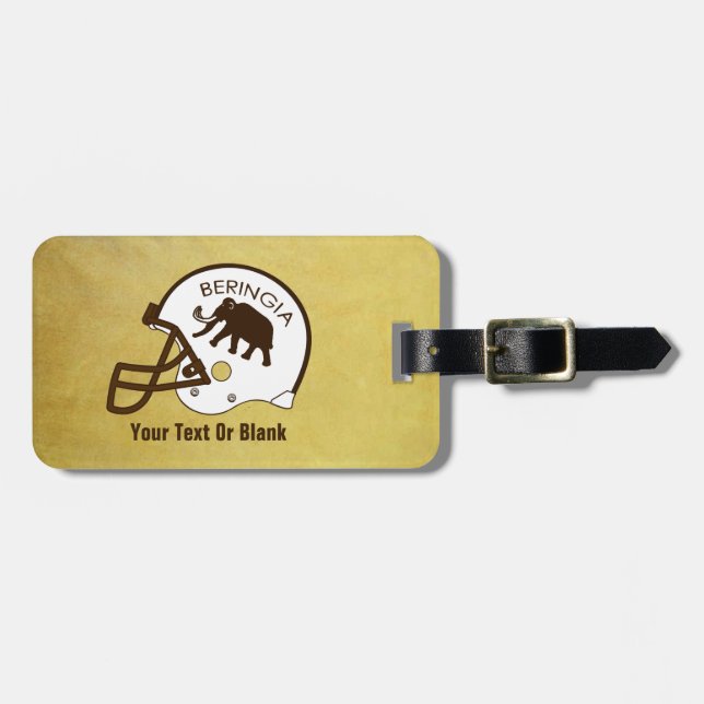 University of Beringia Football Luggage Tag (Front Horizontal)