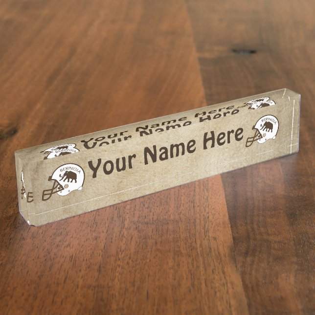 University of Beringia Football Nameplate (Side)