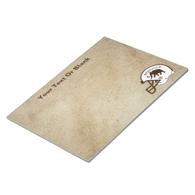 University of Beringia Football Notepad (Angled)