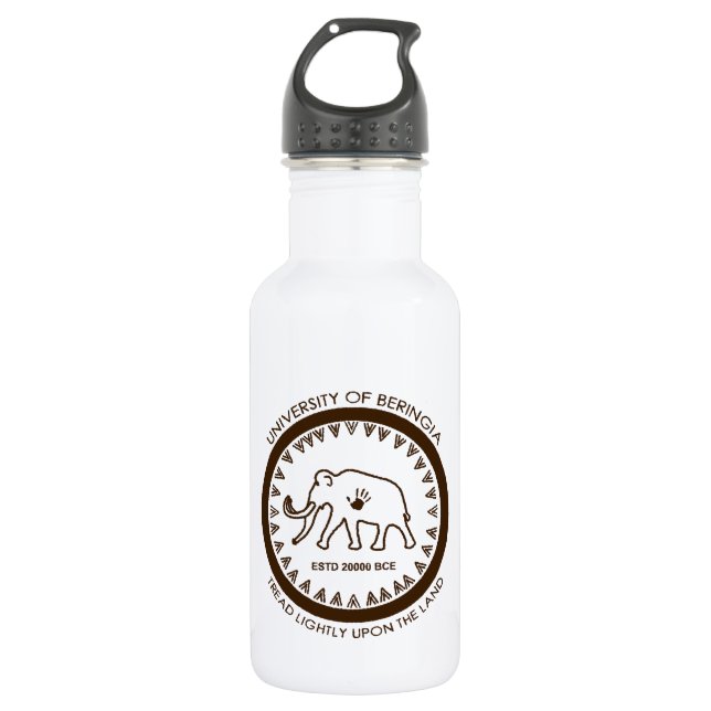 University of Beringia Mammoth 532 Ml Water Bottle (Front)