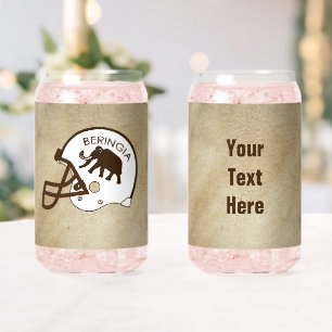 University of Beringia Mammoth Helmet Can Glass