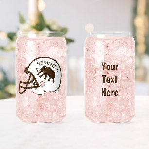 University of Beringia Mammoth Helmet Can Glass