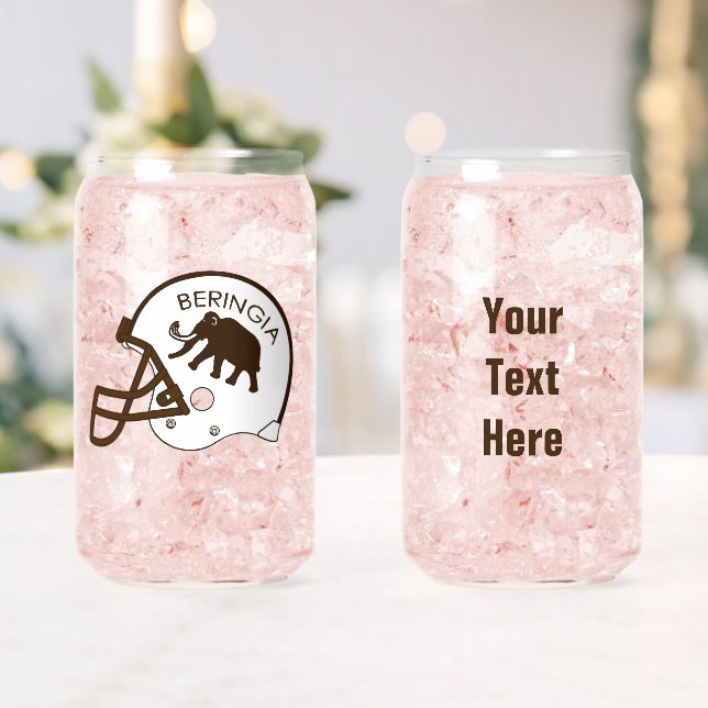 University of Beringia Mammoth Helmet Can Glass (Insitu (Wedding))