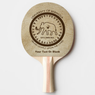University of Beringia Mammoth Ping Pong Paddle