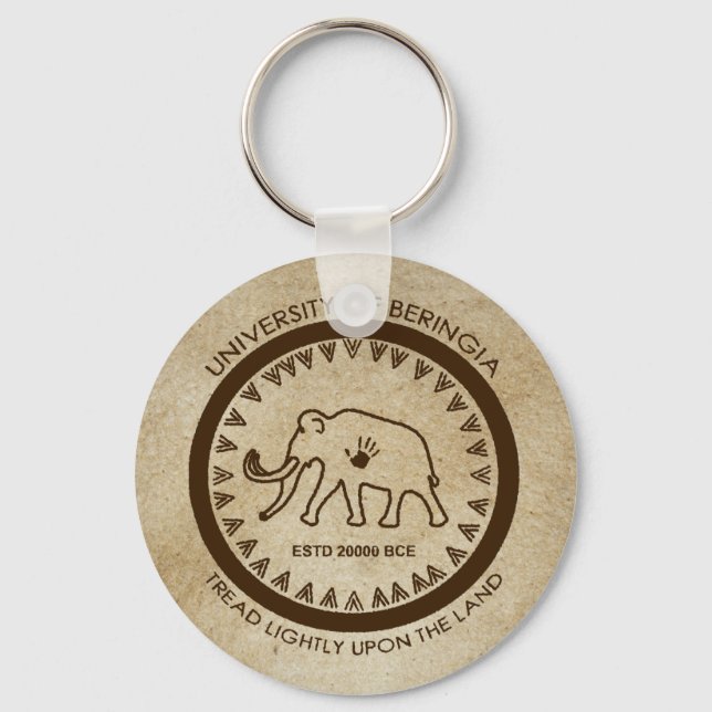 University of Beringia Mammoth Seal Key Ring (Front)
