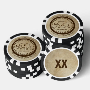 University of Beringia Mammoth Seal Poker Chips