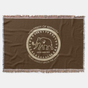 University of Beringia Mammoth Throw Blanket