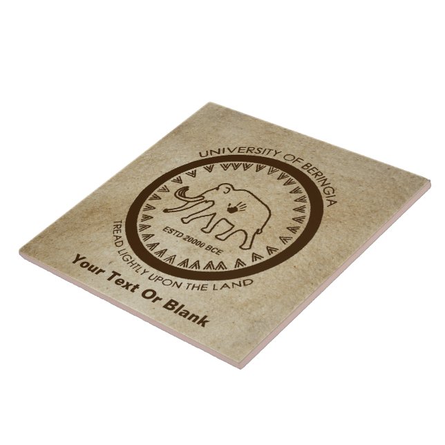 University of Beringia Mammoth Tile (Side)