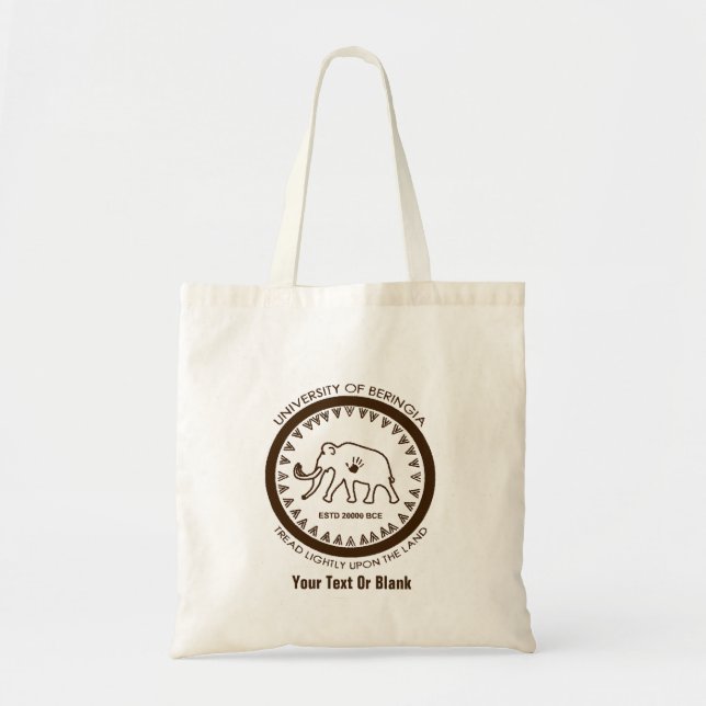 University of Beringia Mammoth Tote Bag (Front)