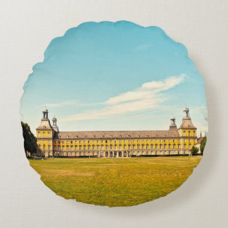 University of Bonn Germany Retro Film Art Round Cushion