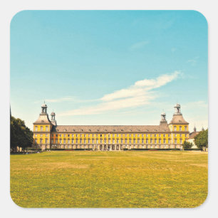 University of Bonn Germany Retro Film Art Square Sticker
