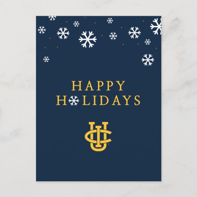 University of California, Irvine Logo Holiday Postcard (Front)