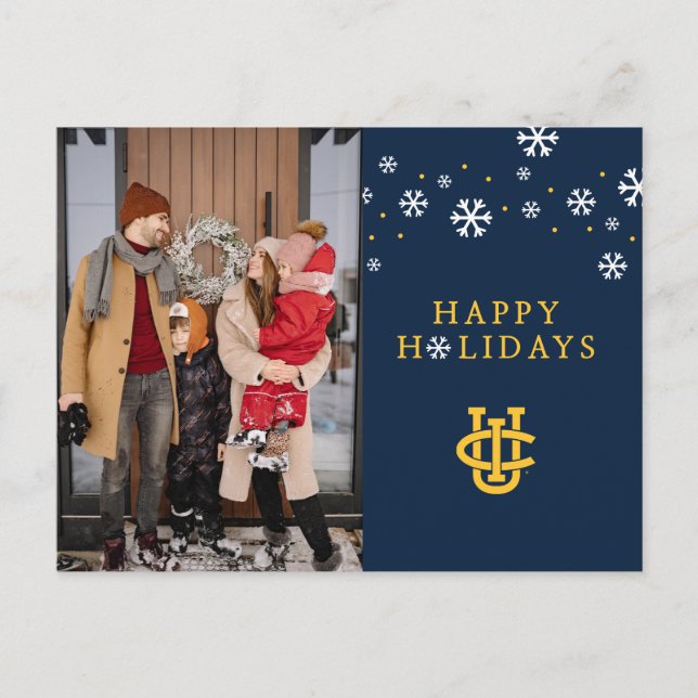 University of California, Irvine Logo Holiday Postcard (Front)