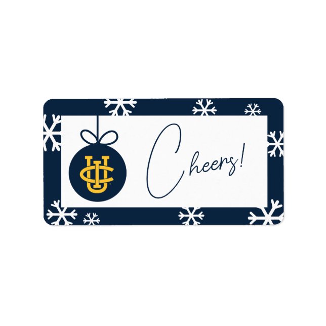 University of California, Irvine Logo Label (Front)