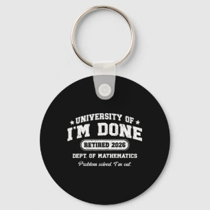 University of Done Retired 2026 Math Teacher Key Ring