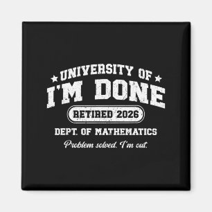 University of Done Retired 2026 Math Teacher Magnet