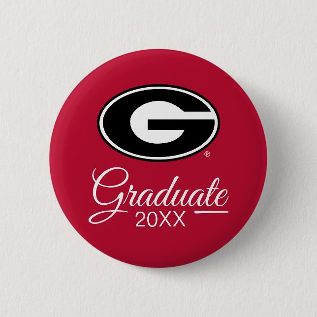 University of Georgia | Graduation 6 Cm Round Badge (Front)
