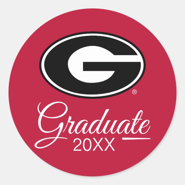 University of Georgia | Graduation Classic Round Sticker (Front)