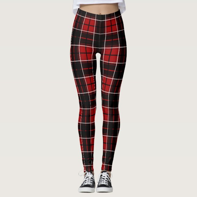 University of Georgia Tartan Leggings (Front)