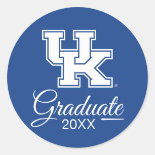 University of Kentucky   Graduation Classic Round Sticker
