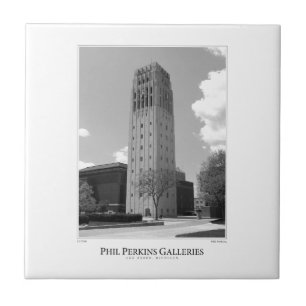 University of Michigan Clock Tower Ceramic Tile