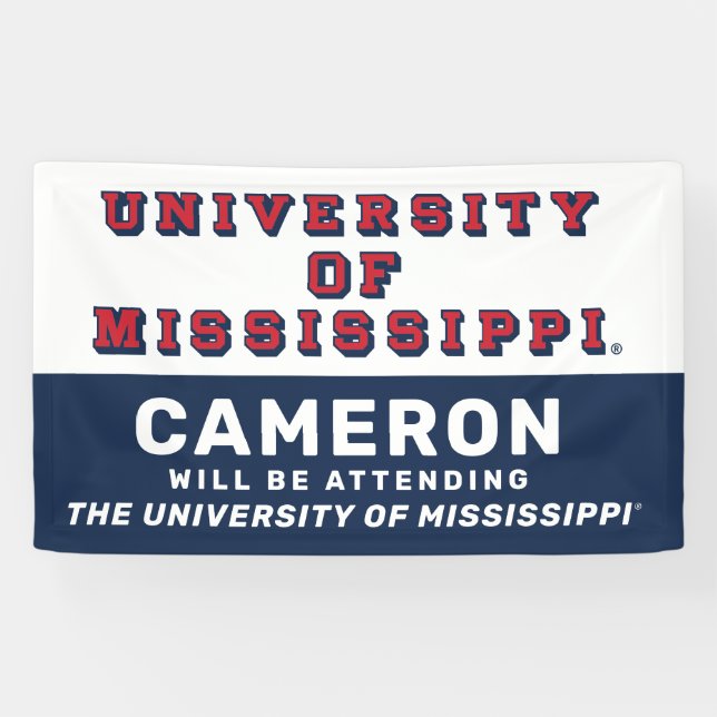 University of Mississippi | Block Type Banner (Horizontal)