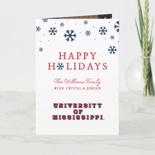 University of Mississippi   Block Type Holiday Card