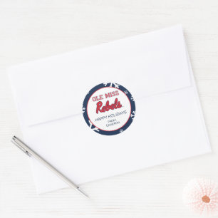 University of Mississippi   Ole Miss Rebels Classic Round Sticker
