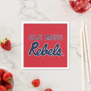 University of Mississippi   Ole Miss Rebels Napkin