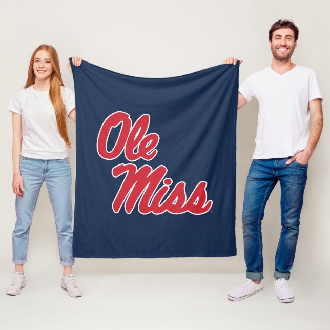 University of Mississippi | Ole Miss Script Fleece Blanket (In Situ)