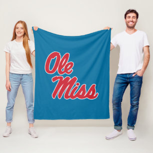 University of Mississippi   Ole Miss Script Fleece Blanket