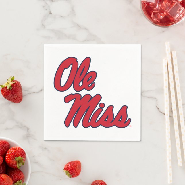 University of Mississippi | Ole Miss Script Napkin (Insitu)